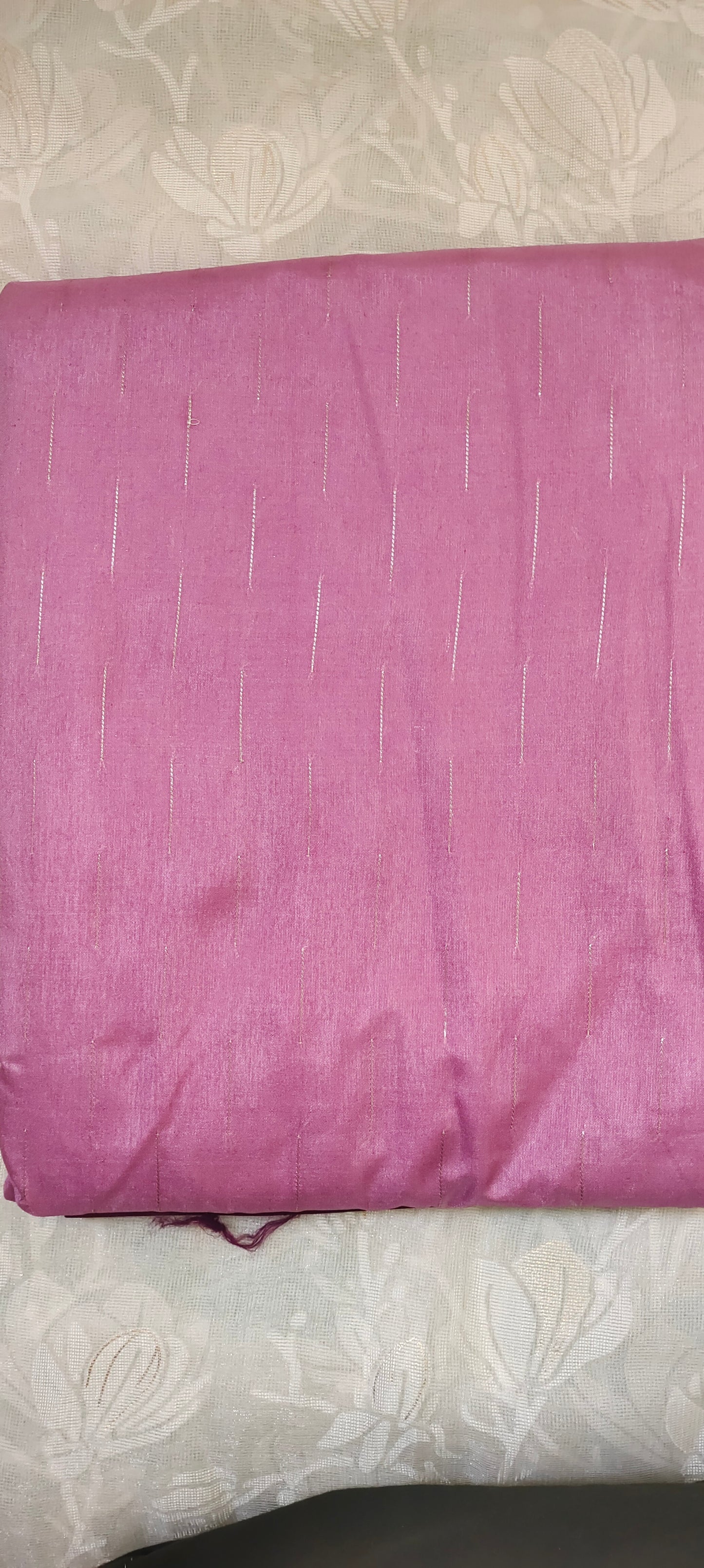 Pink color soft silk saree
