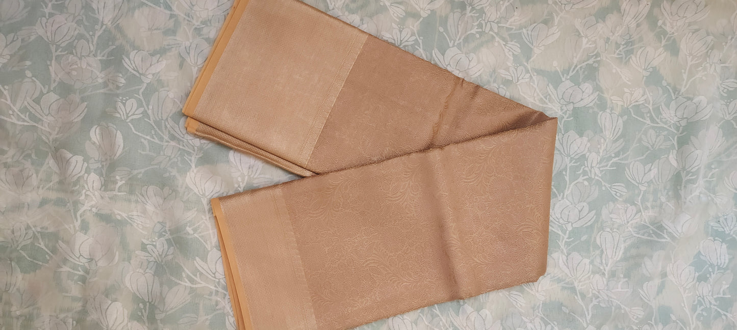 Gold color Banarasee silk color