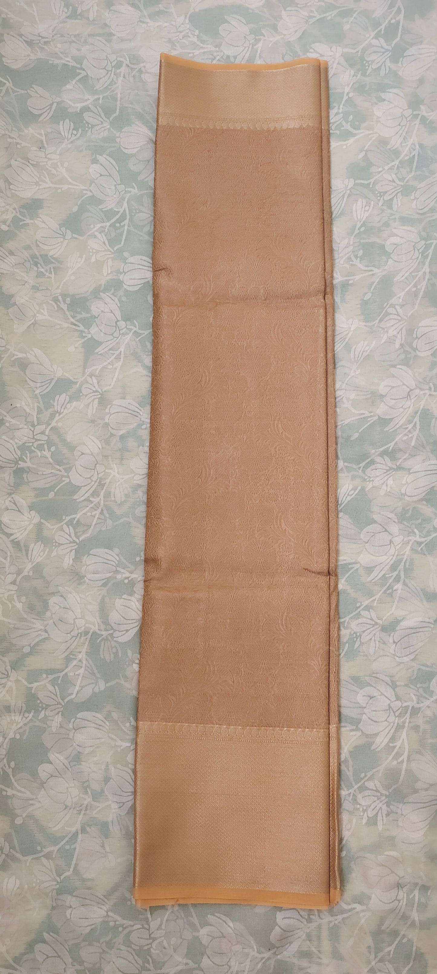 Gold color Banarasee silk color