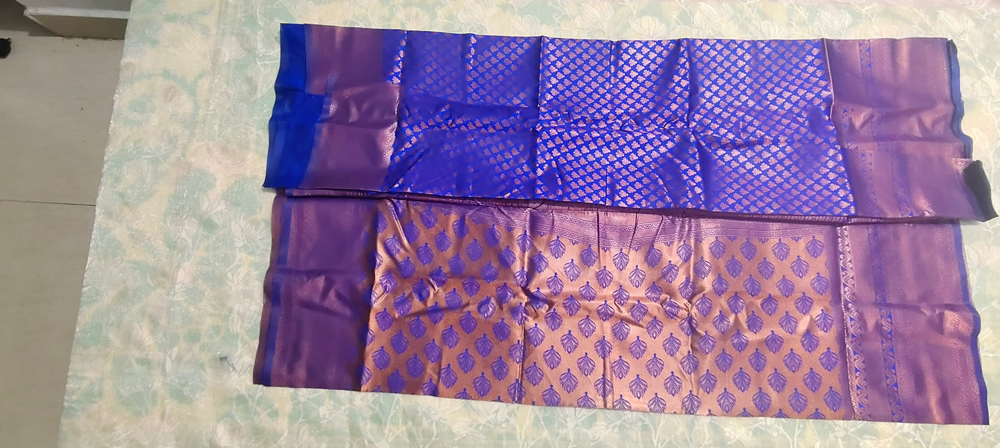 Blue color Soft silk saree