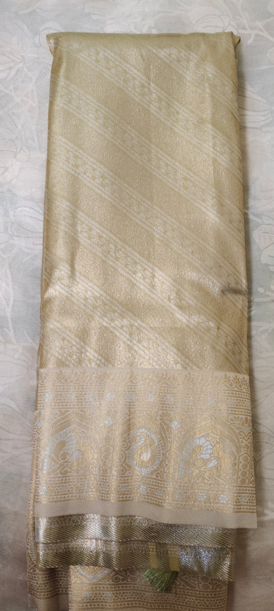 Green color soft silk saree