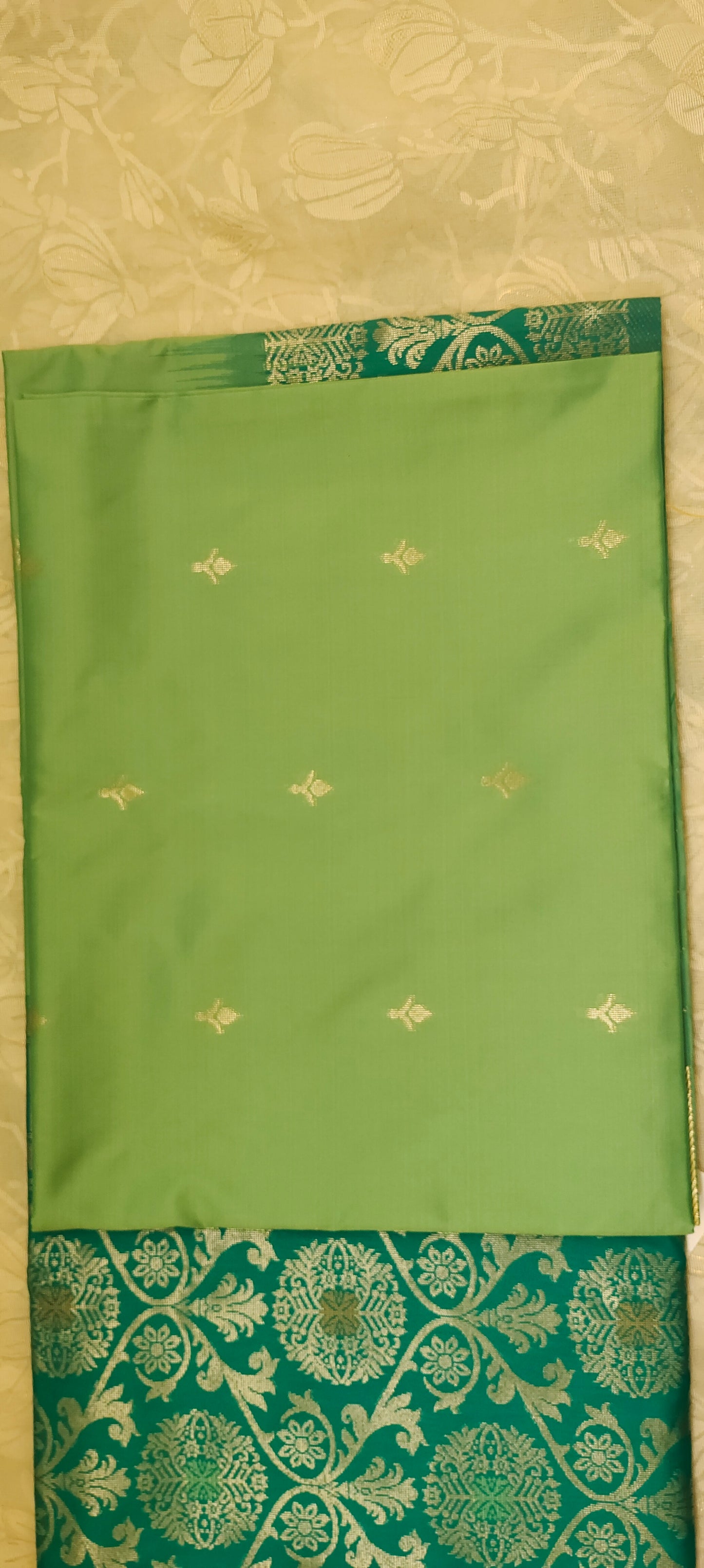 Green color saree soft silk saree