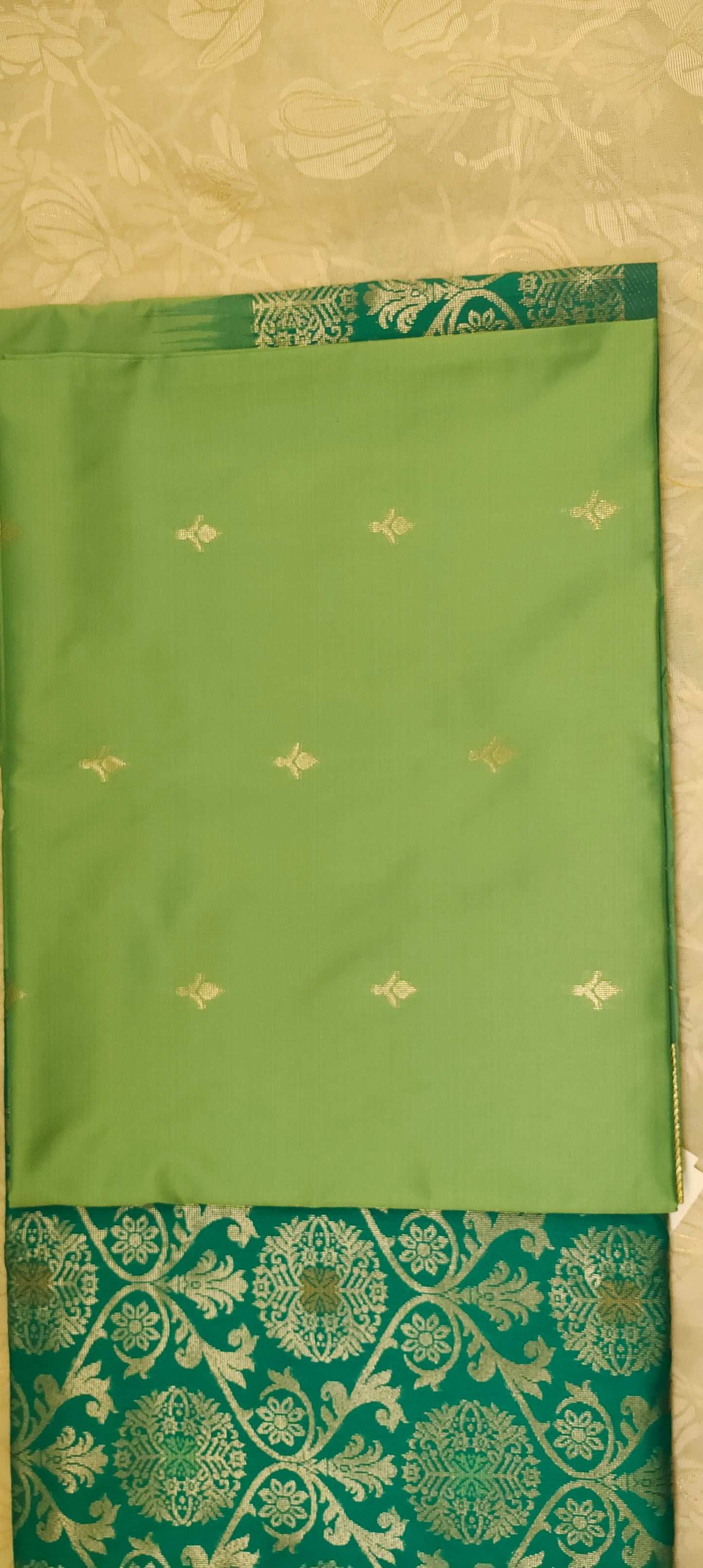 Green color saree soft silk saree