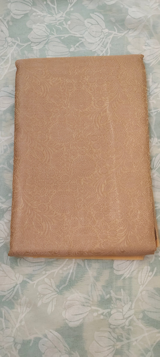 Gold color Banarasee silk color
