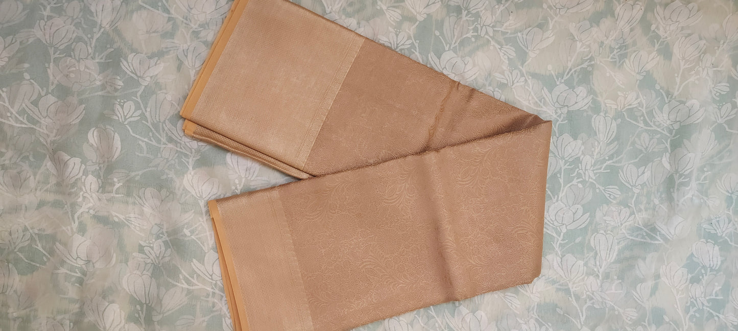 Gold color Banarasee silk color