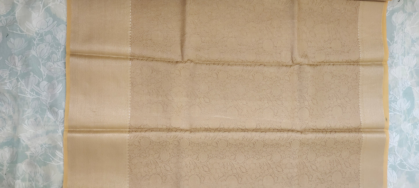 Gold color Banarasee silk color