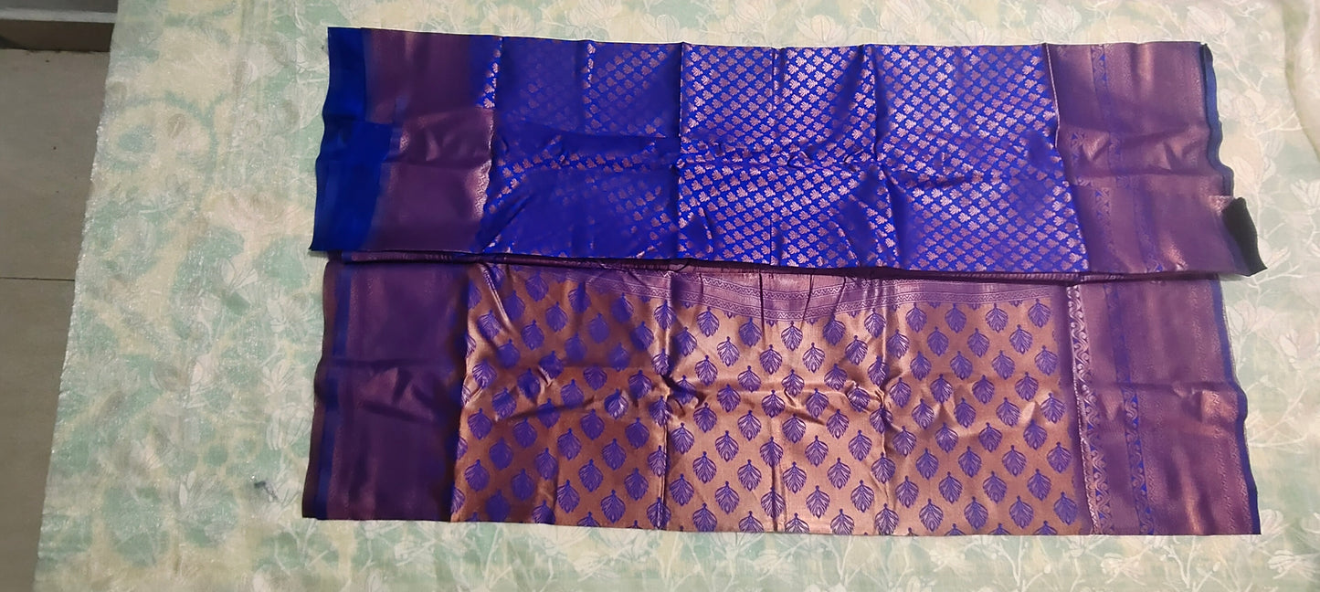 Blue color Soft silk saree
